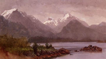 Albert Bierstadt Painting - The Grand Tetons Wyoming Albert Bierstadt